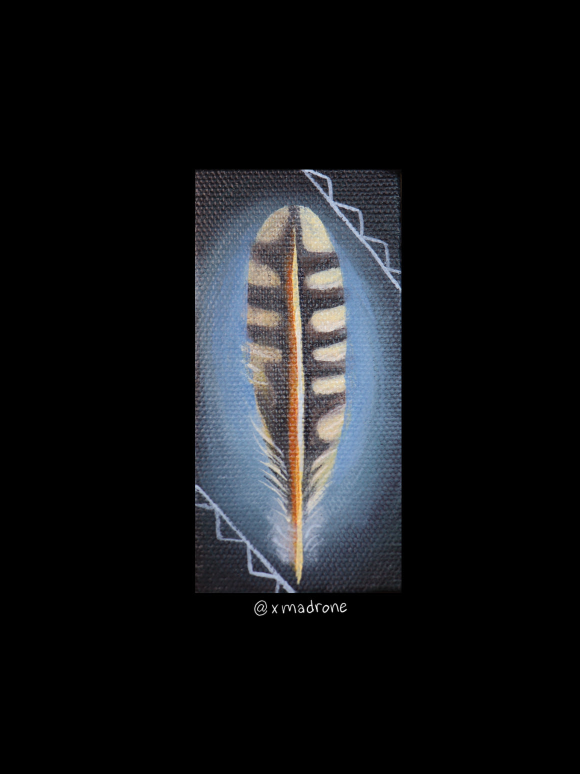 Flicker Wing Feather sticker