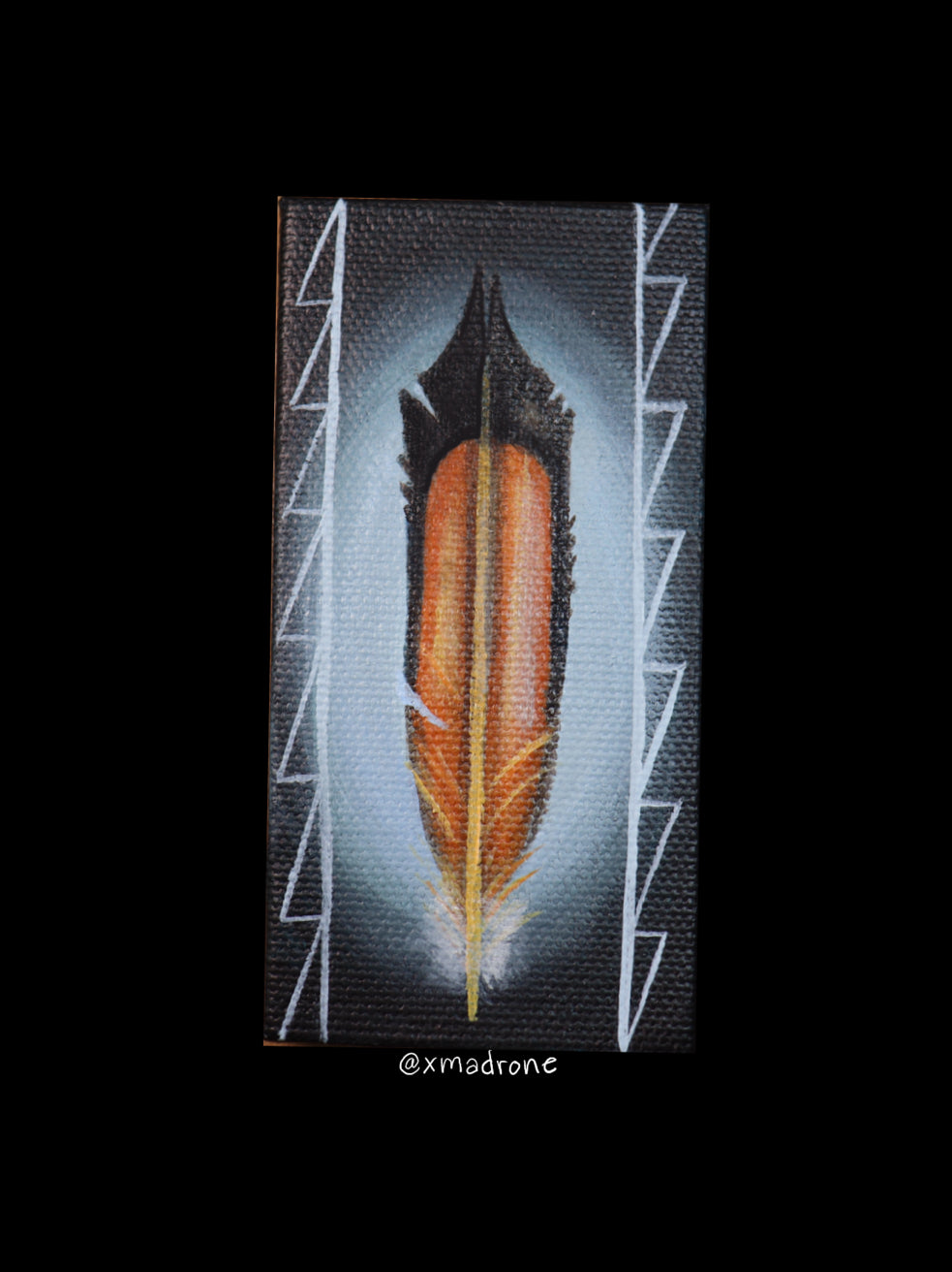 Flicker Tail Feather sticker