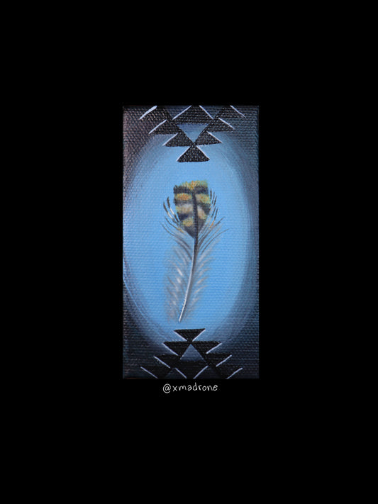 Quail Feather sticker